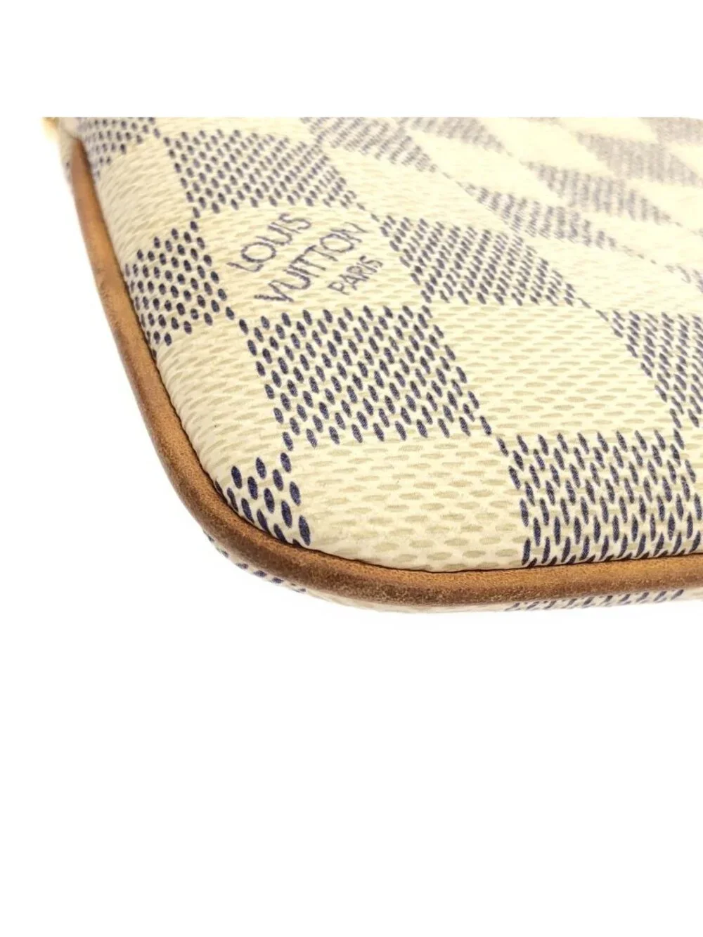 Louis Vuitton Damier Azur Pochette Mirror MM Pouch